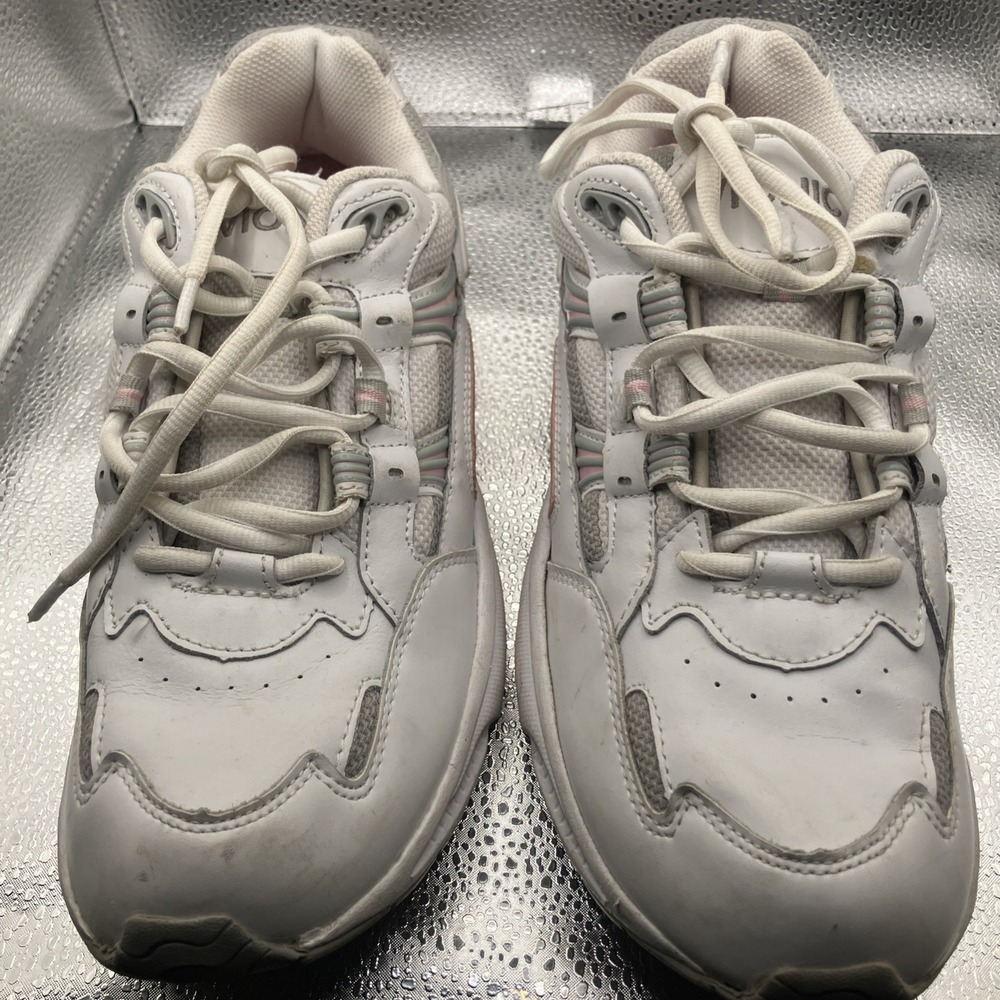Vionic Walker Shoes Womens Size 10 White Walking Sneakers Wide Orthotic Support